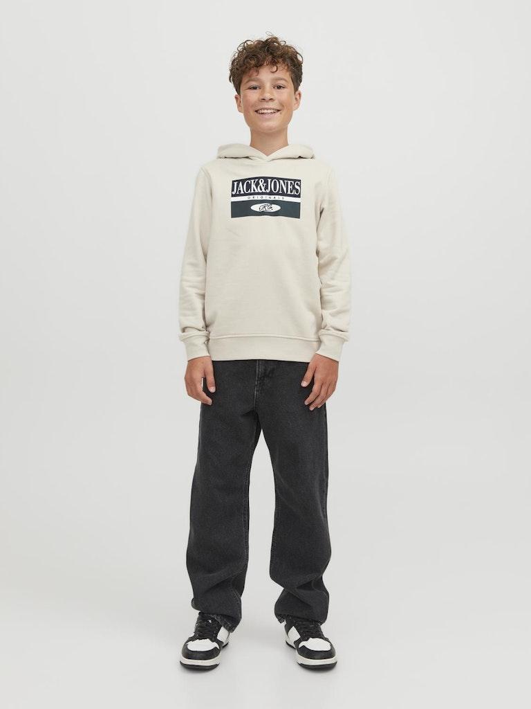 Felpa Con Cappuccio JACK & JONES Jjrio Sweat Jnr Per Bambini E Ragazzi – Stile Danese