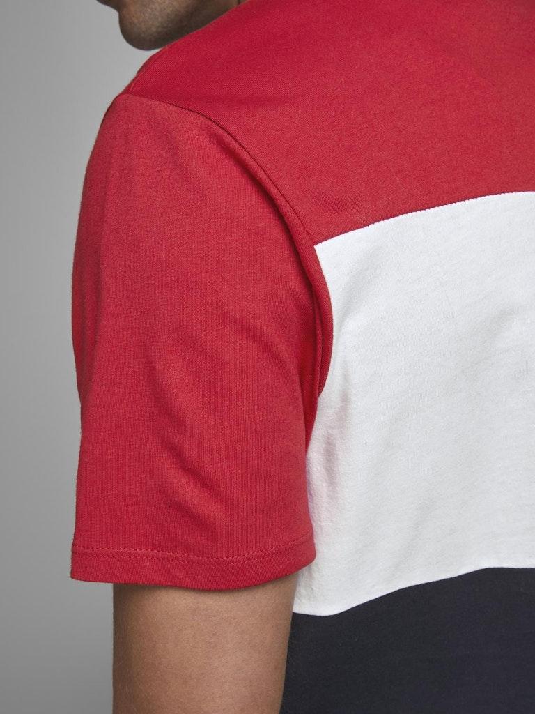 Jack & Jones Herren T-Shirt JJELOGO BLOCKING TEE SS NOOS