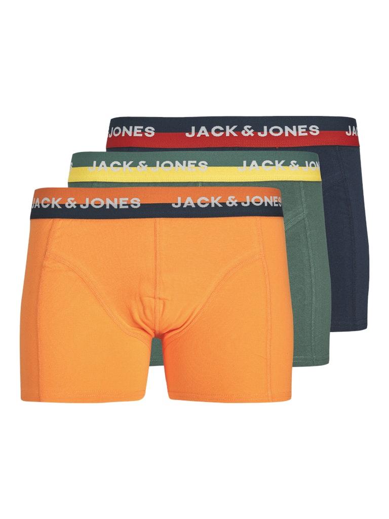 Jack & Jones Herren Boxershorts JACOLI TRUNKS 3 PACK