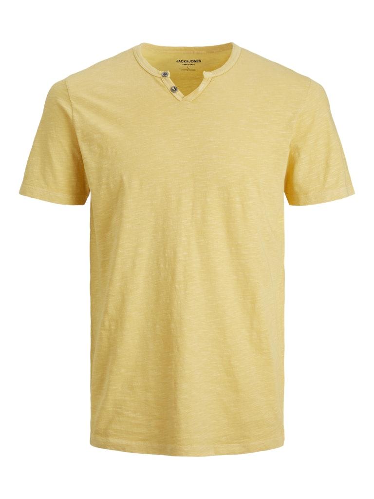 Jack & Jones Herren T-Shirt JJESPLIT NECK TEE SS NOOS