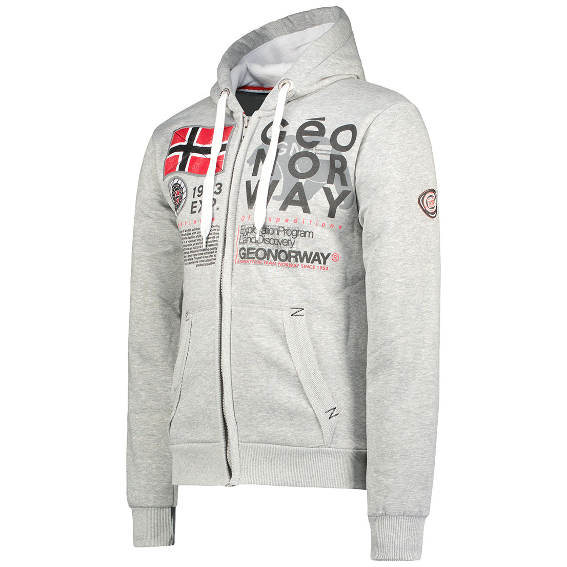 Geographical Norway Herren Hoodie Gasado – Sweatjacke mit Kapuze