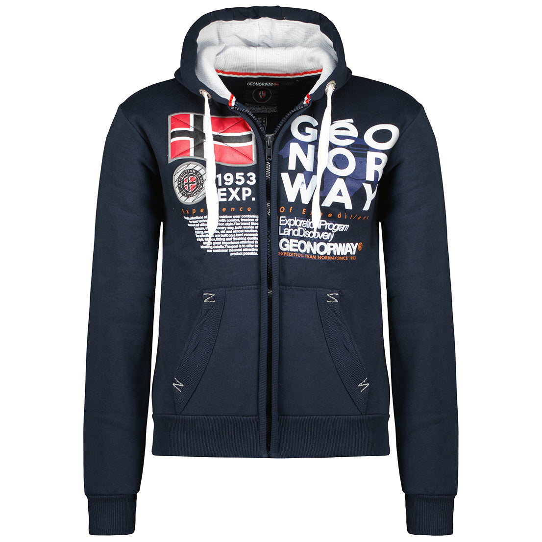 Geographical Norway Herren Hoodie Gasado – Sweatjacke mit Kapuze