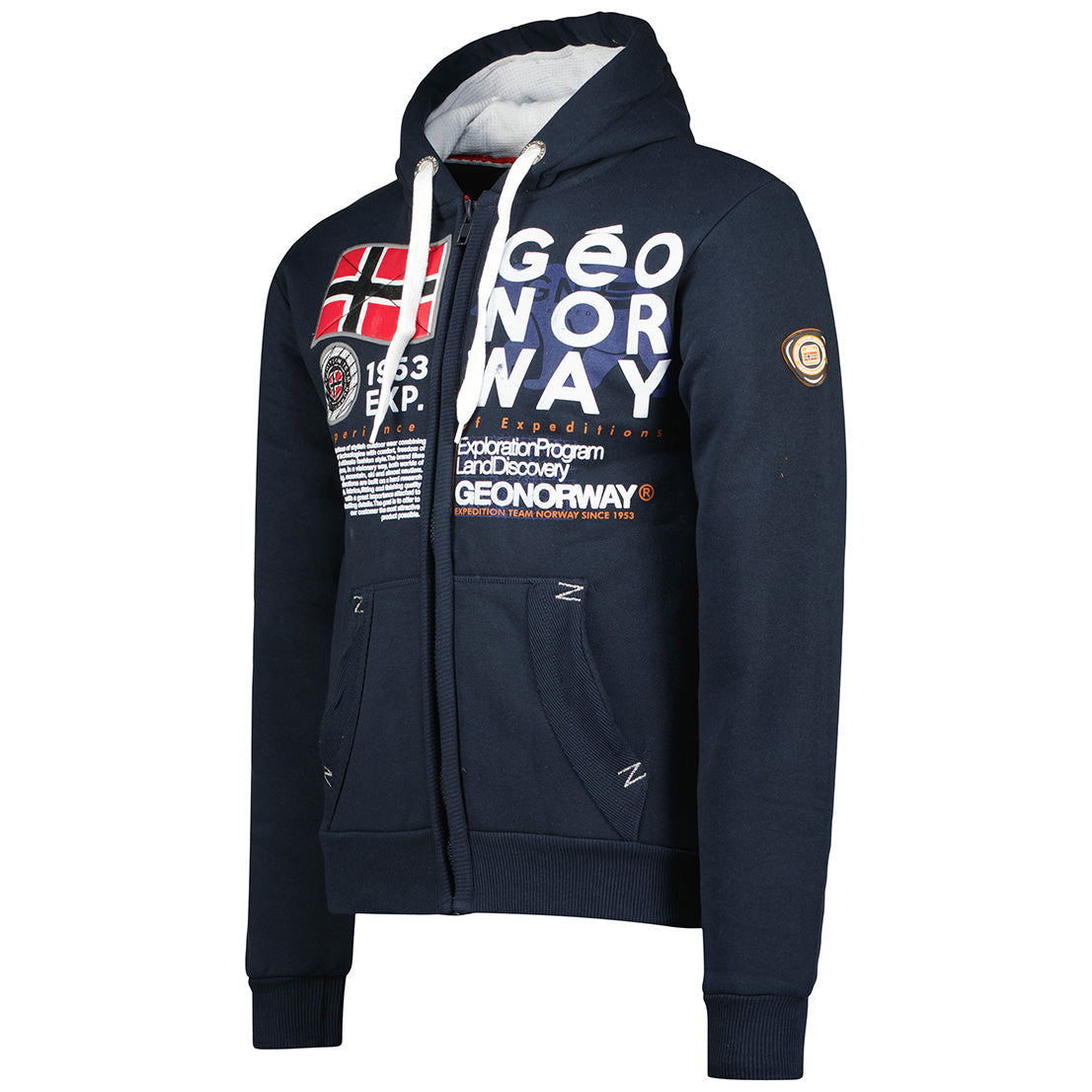 Geographical Norway Herren Hoodie Gasado – Sweatjacke mit Kapuze