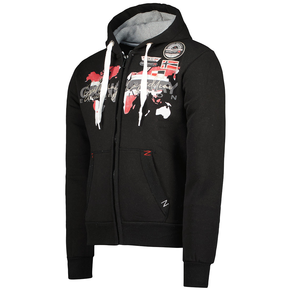 Geographical Norway Herren Hoodie Gasado – Sweatjacke mit Kapuze